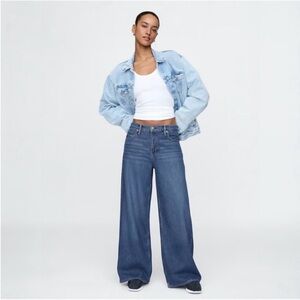 GAP Mid Rise UltraSoft Baggy Jeans NWOT 27/4 Tall